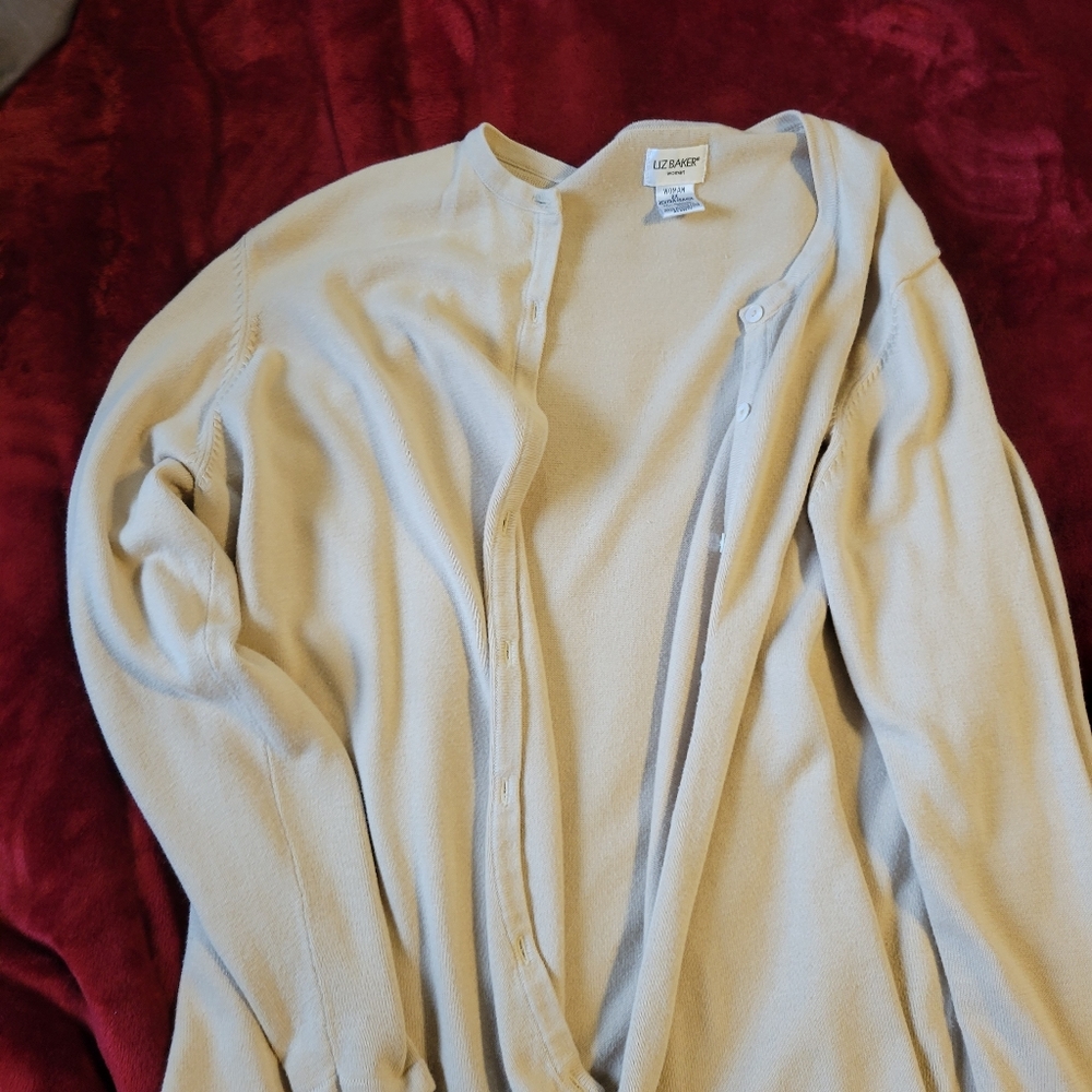 Tan cardigan